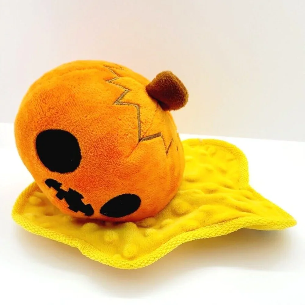 Smashing Pupkin Dog Squeaker Plush Toy Crinkle Bark Box Halloween Large